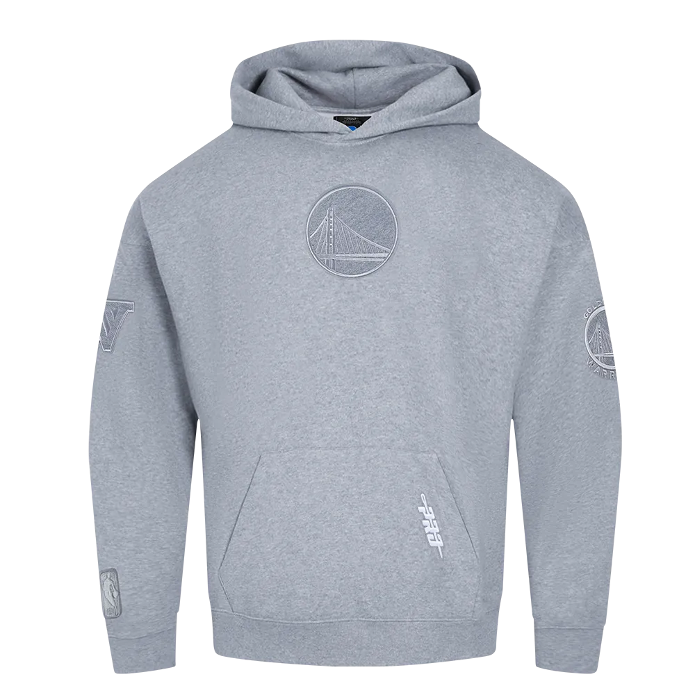 NBA GOLDEN STATE WARRIORS REVERSE FRENCH TERRY MEN'S DROP SHOULDER F (DARK HEATHER GRAY)