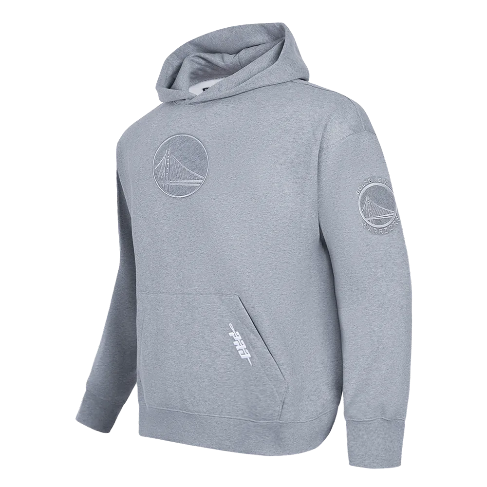 NBA GOLDEN STATE WARRIORS REVERSE FRENCH TERRY MEN'S DROP SHOULDER F (DARK HEATHER GRAY)