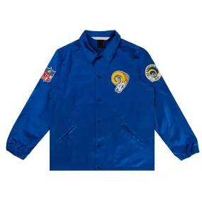 NFL LA Rams Royal Satin Windbreaker