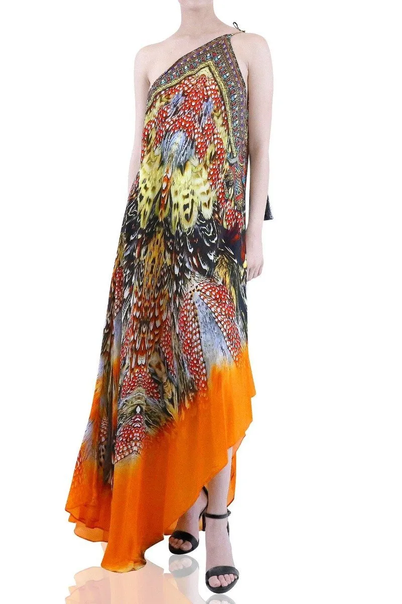 Orange Infinity Maxi Dress