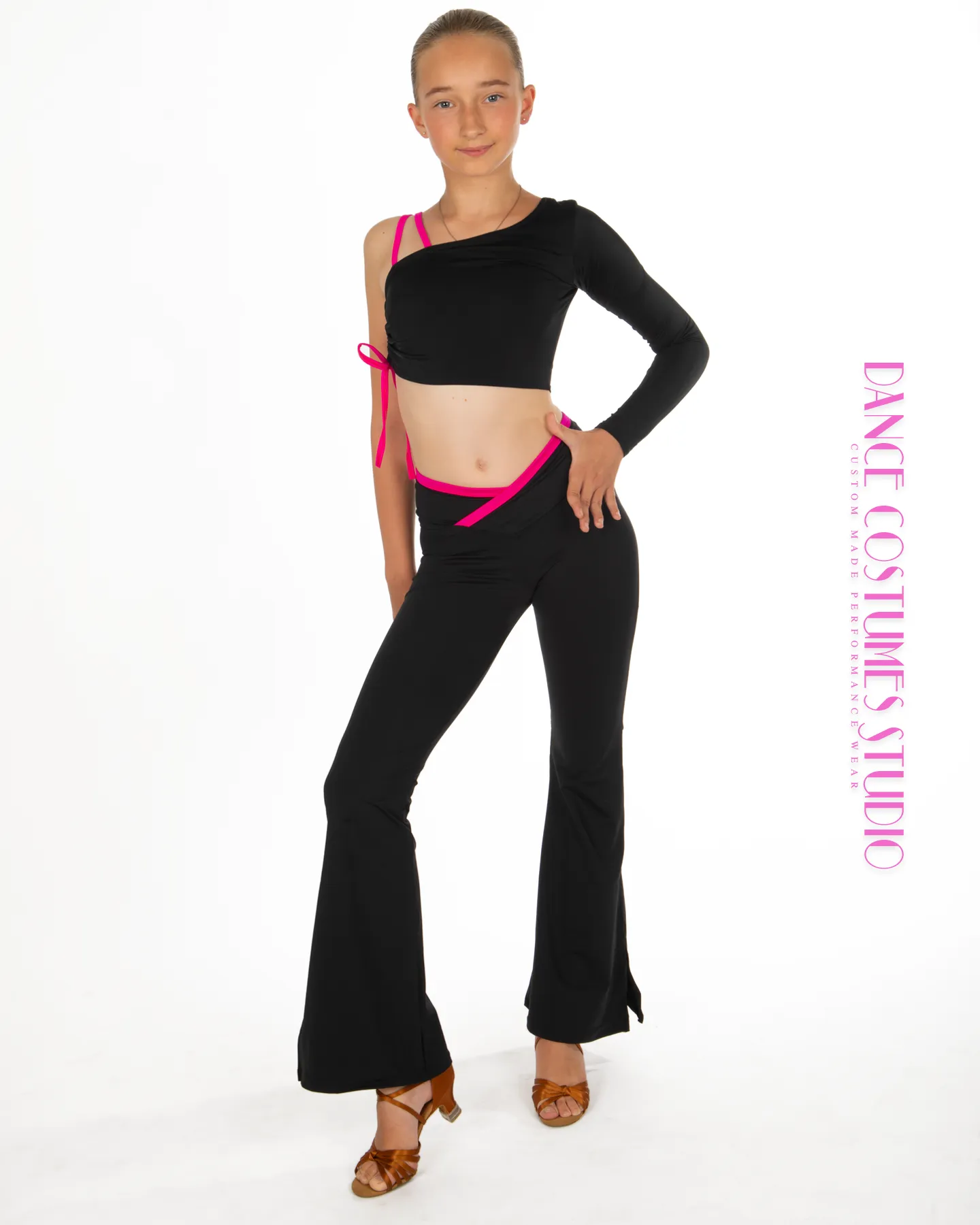 Paige Crisscrossed Dance Waist Pants