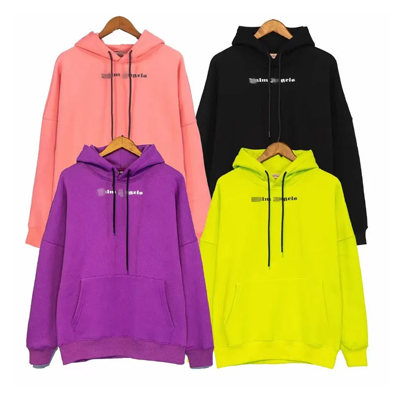 Palm Angels Hoodie Velvet Padded Hooded Sweatshirt Men's and Women's Couple Hoodies Coat