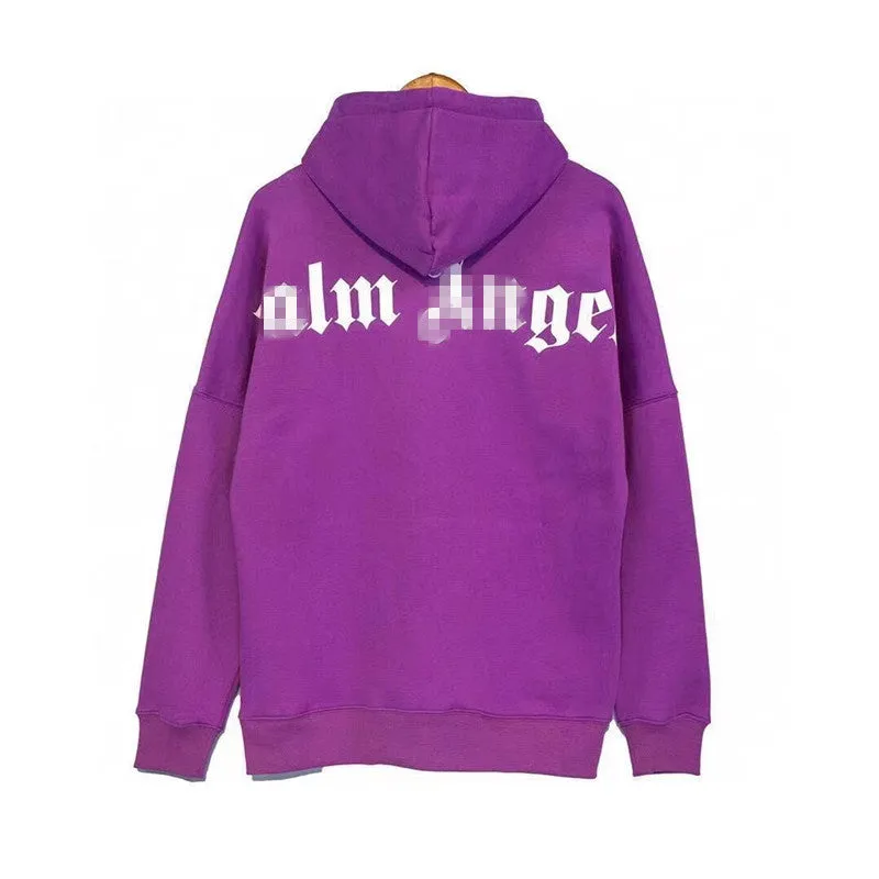 Palm Angels Hoodie Velvet Padded Hooded Sweatshirt Men's and Women's Couple Hoodies Coat