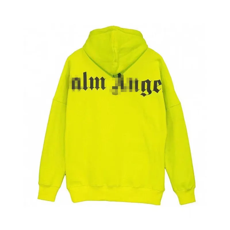 Palm Angels Hoodie Velvet Padded Hooded Sweatshirt Men's and Women's Couple Hoodies Coat