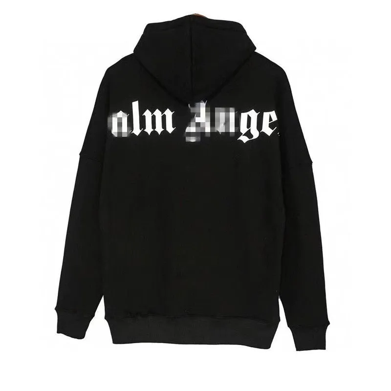 Palm Angels Hoodie Velvet Padded Hooded Sweatshirt Men's and Women's Couple Hoodies Coat