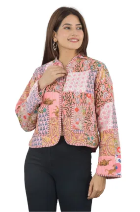 Pink Reversible Quilted Jacket
