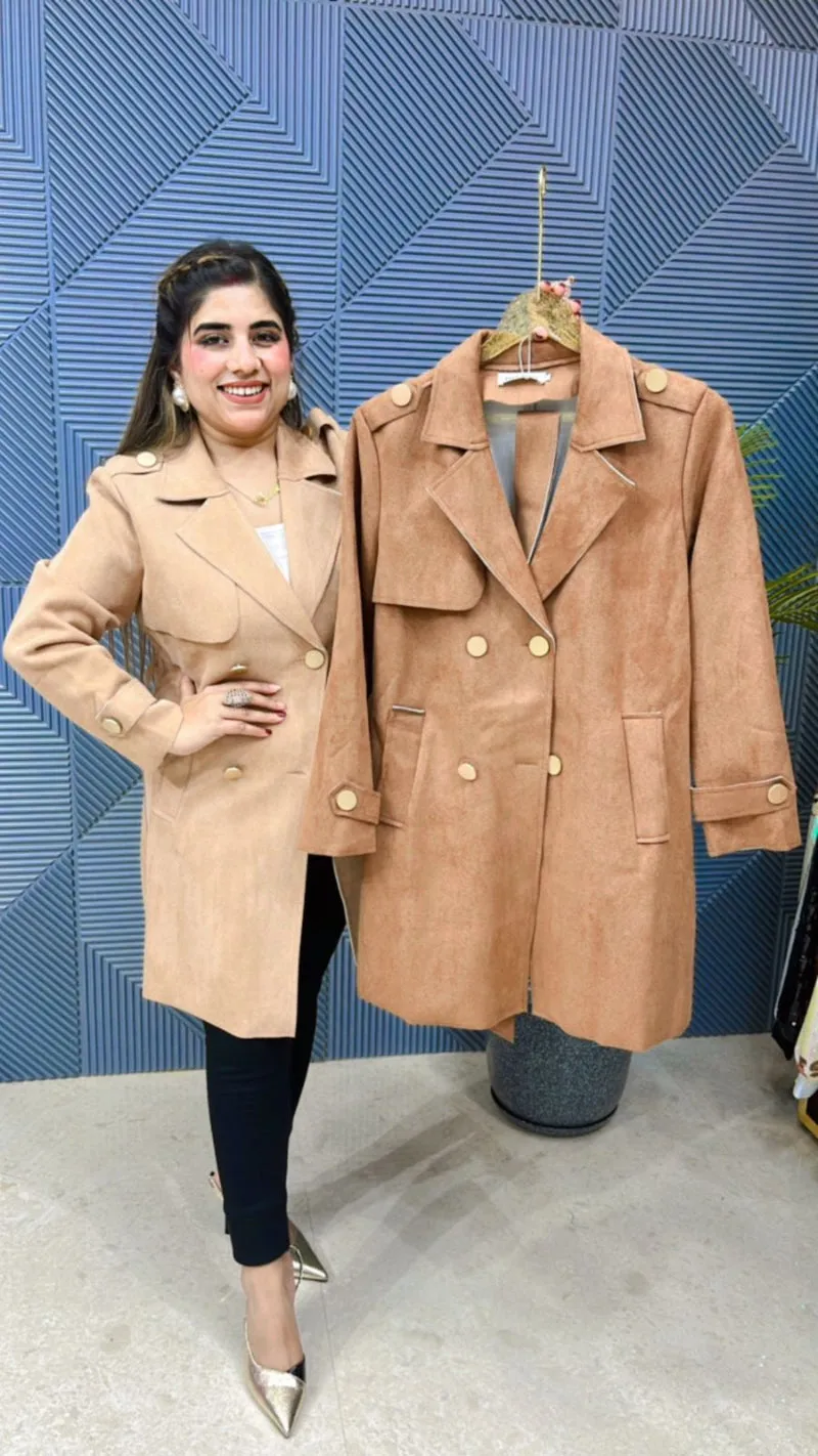 Premium Swead Blazer With Beautiful Button GGR617
