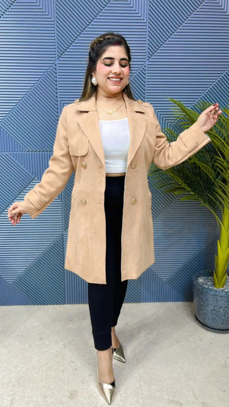 Premium Swead Blazer With Beautiful Button GGR617