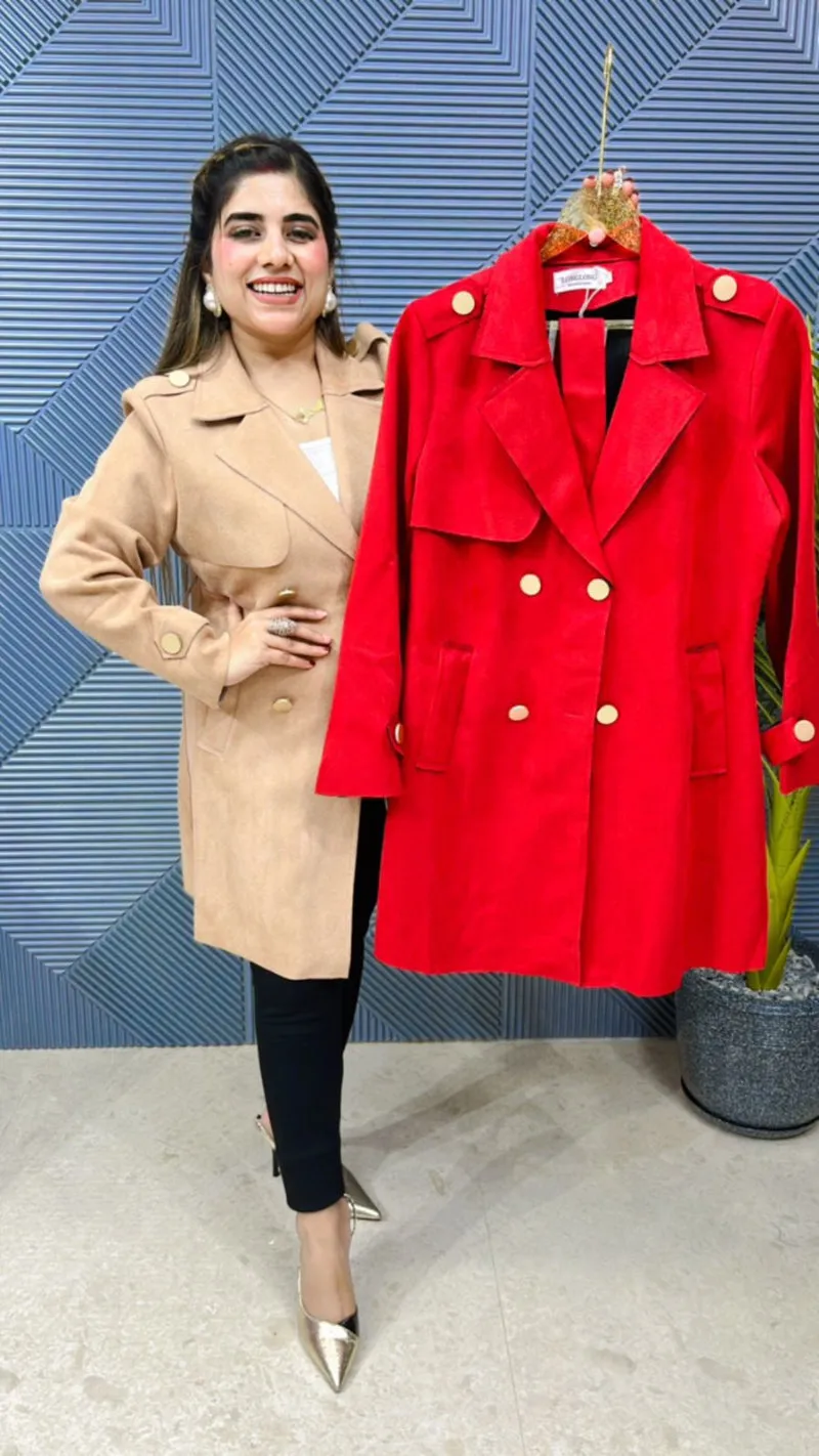 Premium Swead Blazer With Beautiful Button GGR617