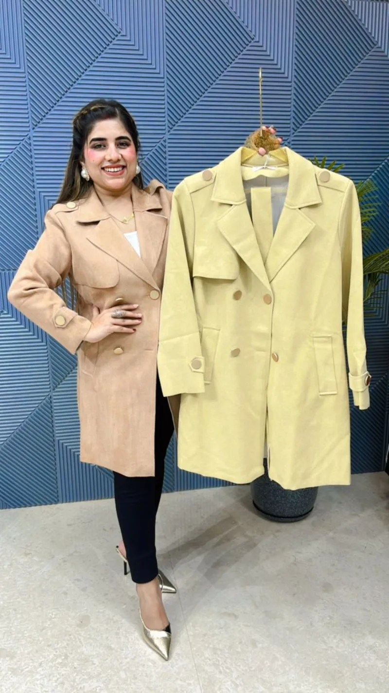 Premium Swead Blazer With Beautiful Button GGR617