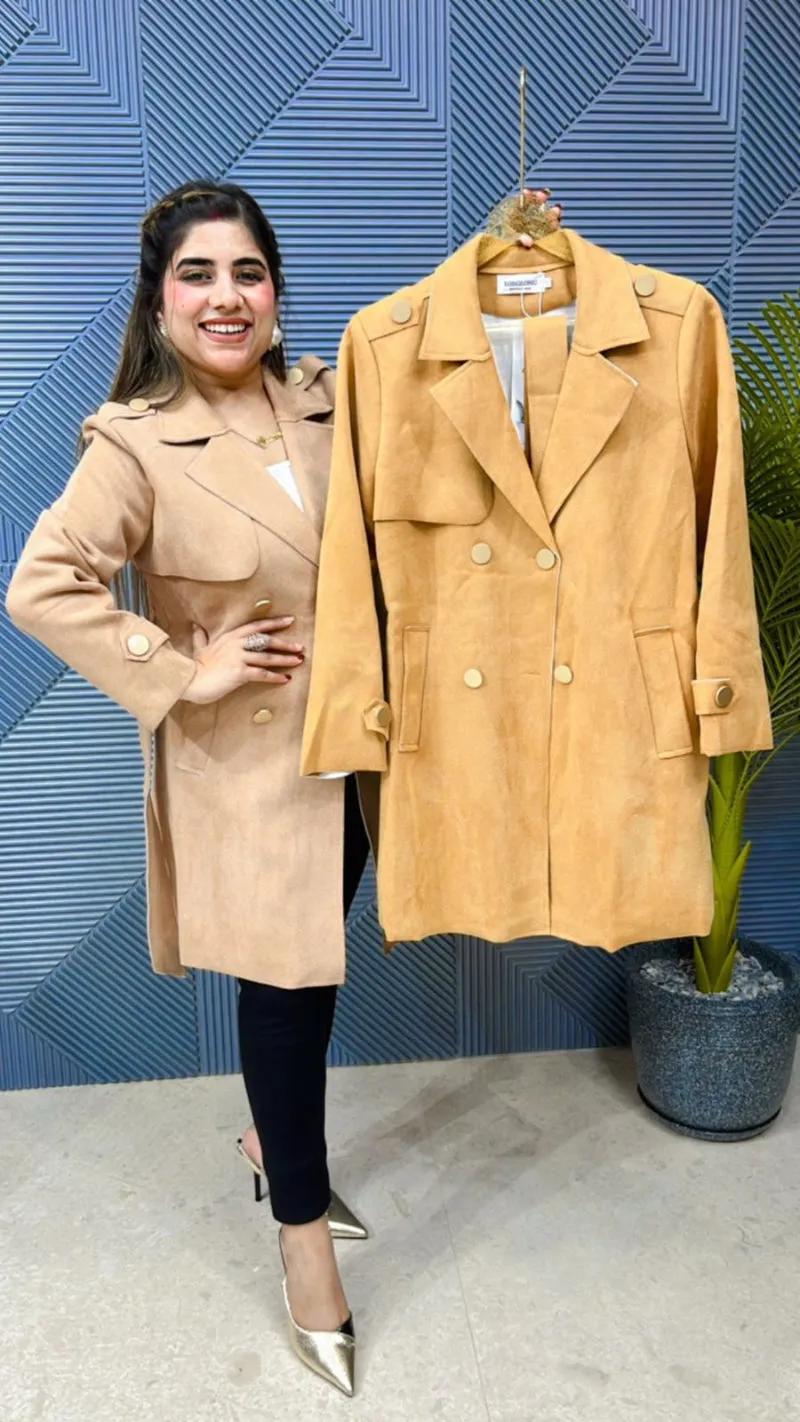 Premium Swead Blazer With Beautiful Button GGR617