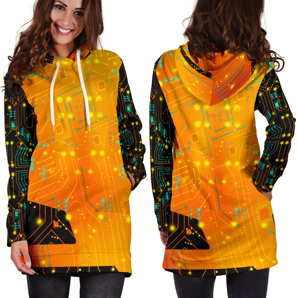 Psy Circuit 4 | Women's Hoodie Dress | Magusz