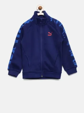 Puma Boys Blue Solid Justice League Jacket