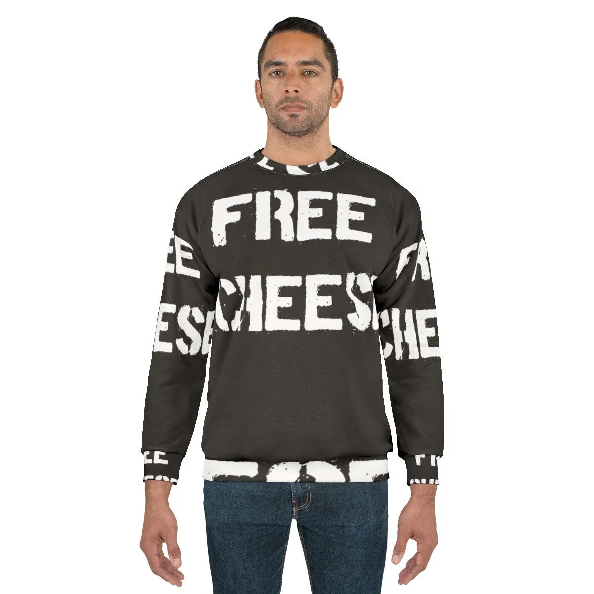"Reservation Dogs Free Cheese Graphic Sweatshirt"