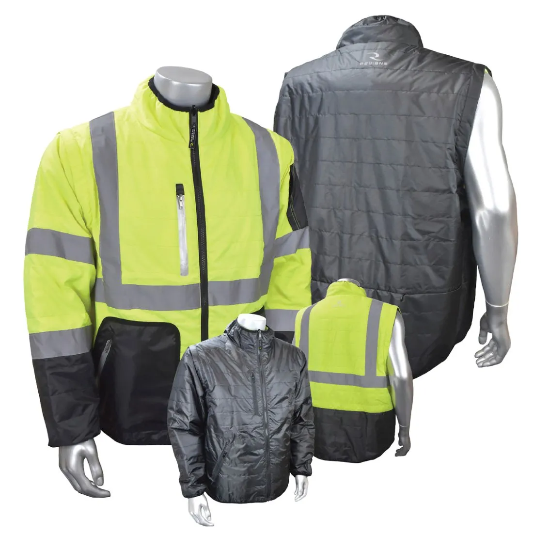 Radians Reversible Winter Safety Jacket - 4XL