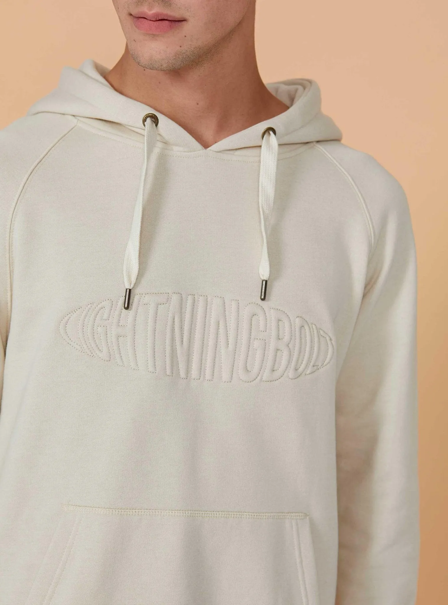REGULAR HOODIE WITH HIGH RELIEF