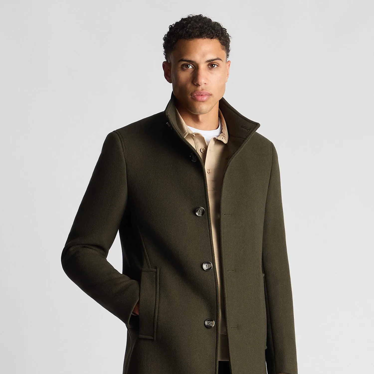 Remus Uomo 90374 37 Dark Lovat Jonah Overcoat
