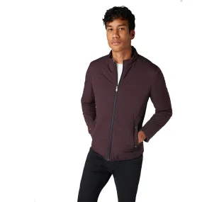 Remus Uomo Slim Fit Quilted Casual Coat | Wine