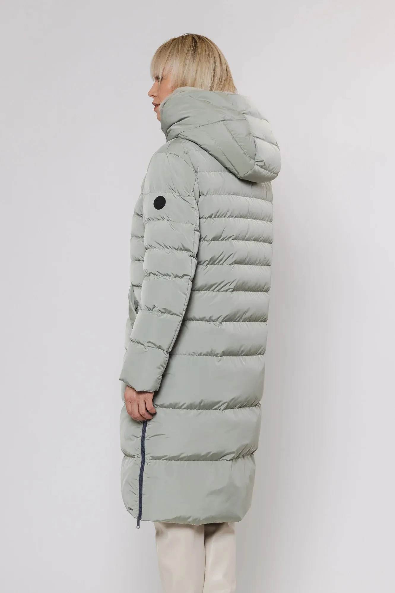 Rino & Pelle Coat - Keila Faux Fur Lining - Artichoke