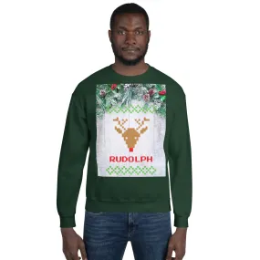 Rudolph Christmas Sweatshirt (Glamourange Christmas Sweatshirt Men)