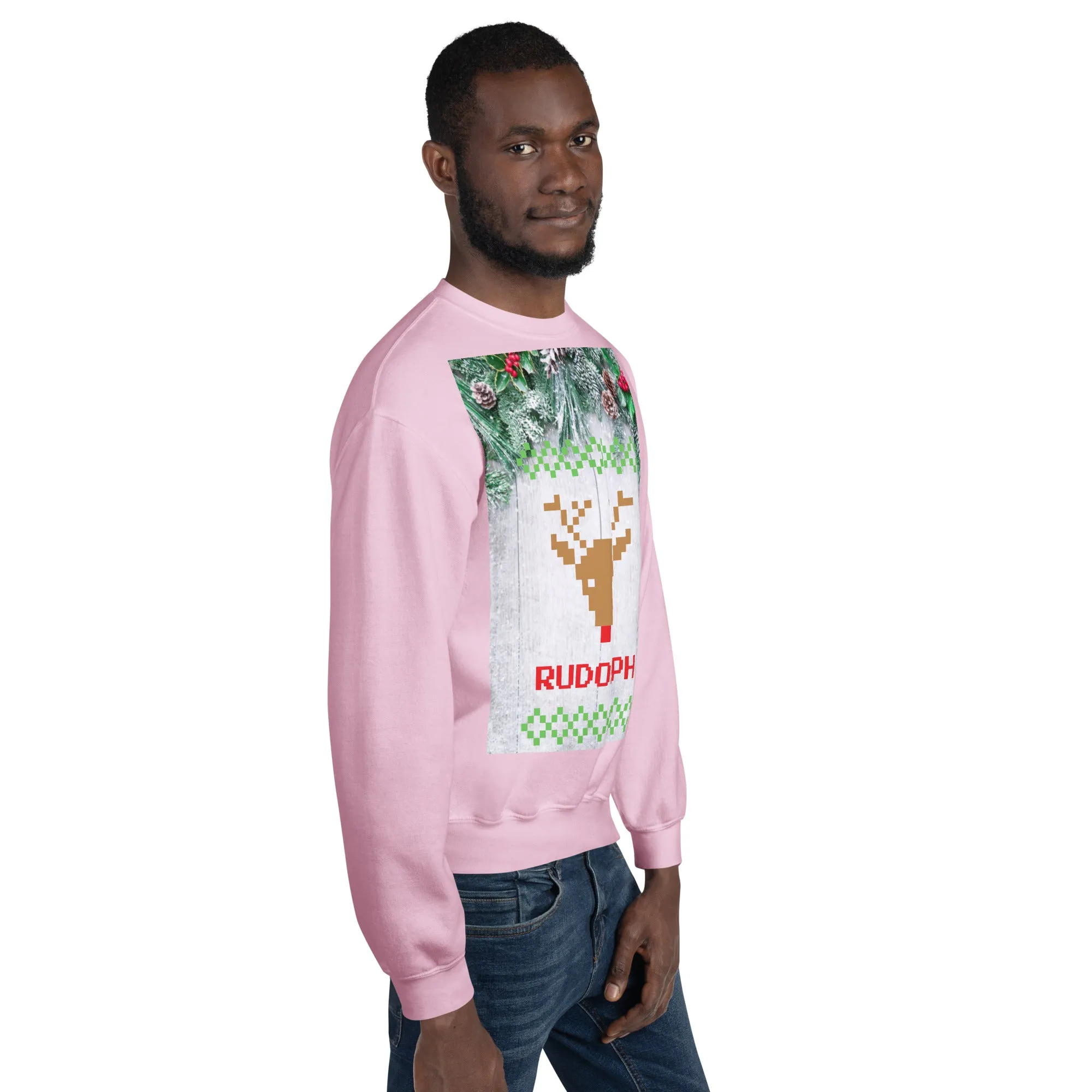 Rudolph Christmas Sweatshirt (Glamourange Christmas Sweatshirt Men)