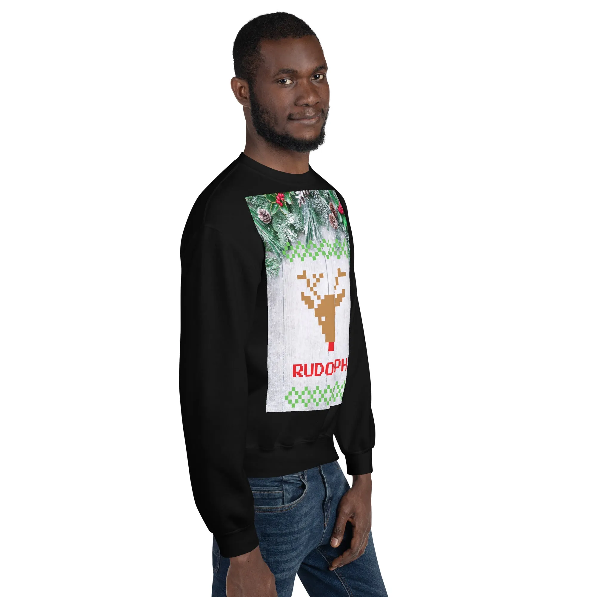 Rudolph Christmas Sweatshirt (Glamourange Christmas Sweatshirt Men)