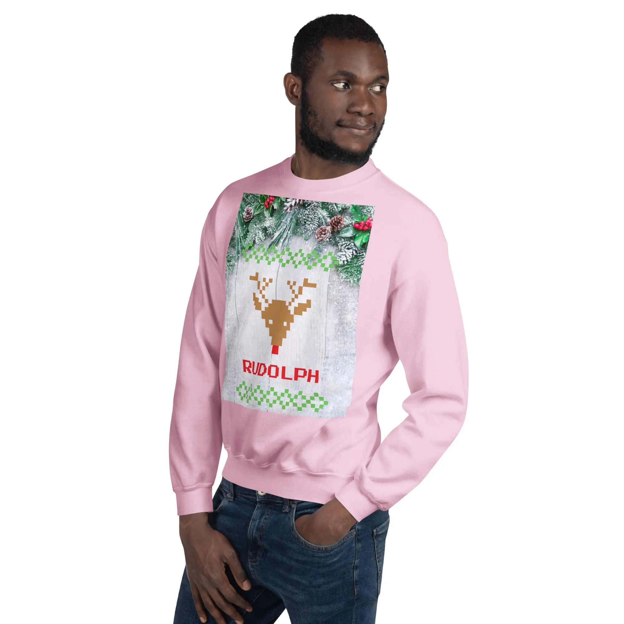 Rudolph Christmas Sweatshirt (Glamourange Christmas Sweatshirt Men)