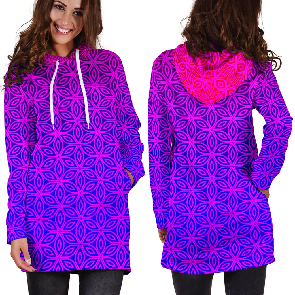 Sacral Bloom | Women's Hoodie Dress | Hakan Hisim
