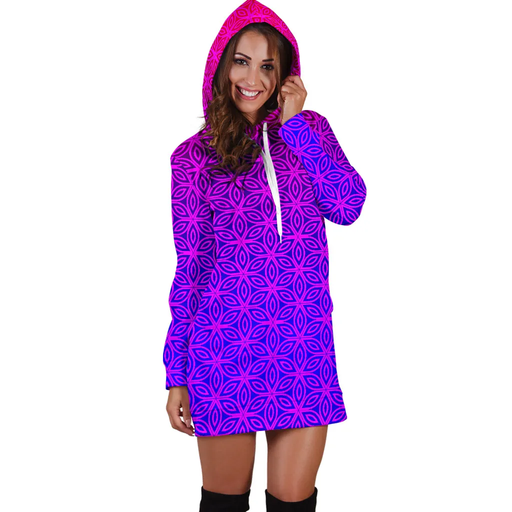 Sacral Bloom | Women's Hoodie Dress | Hakan Hisim