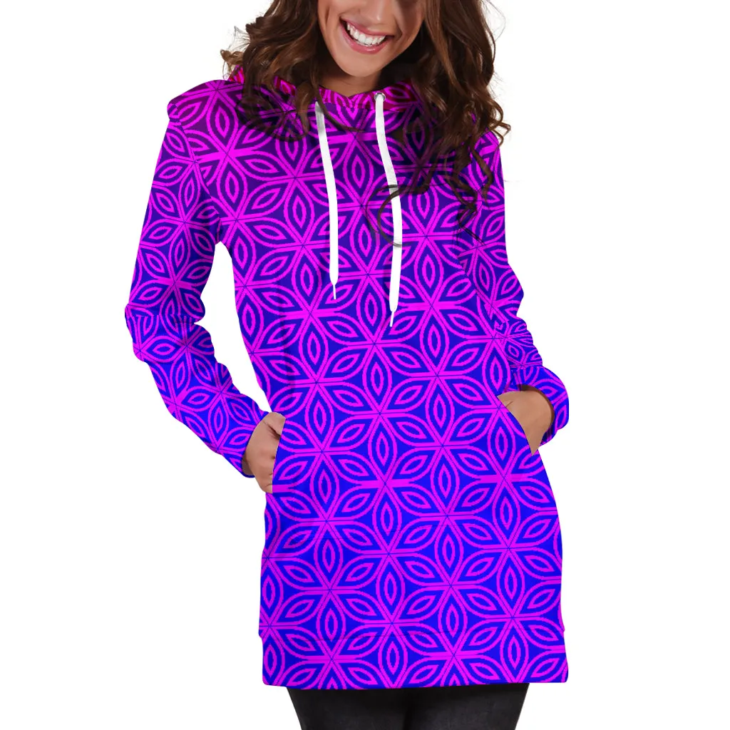 Sacral Bloom | Women's Hoodie Dress | Hakan Hisim