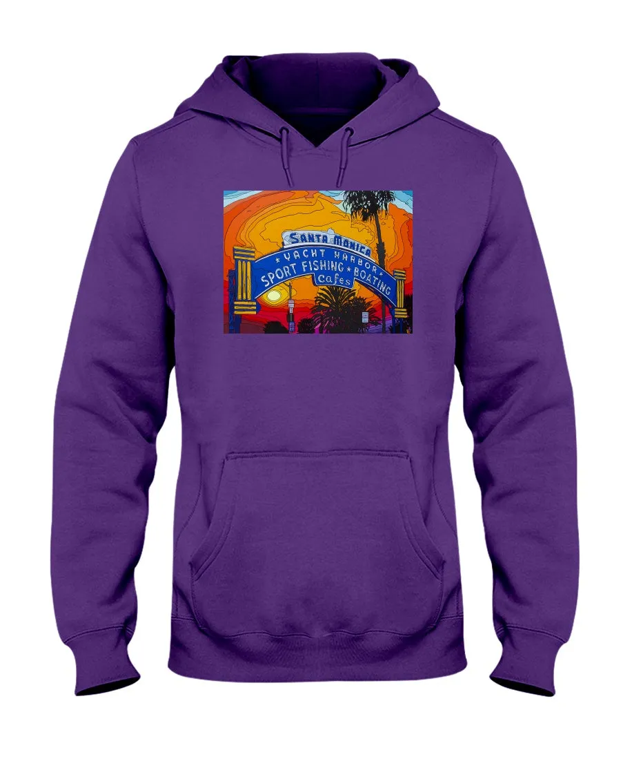 Santa Monica Pier Sign - Hoodie