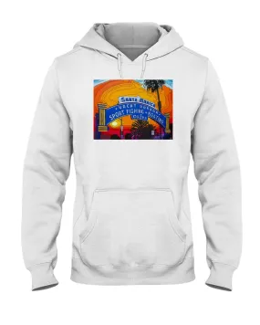 Santa Monica Pier Sign - Hoodie