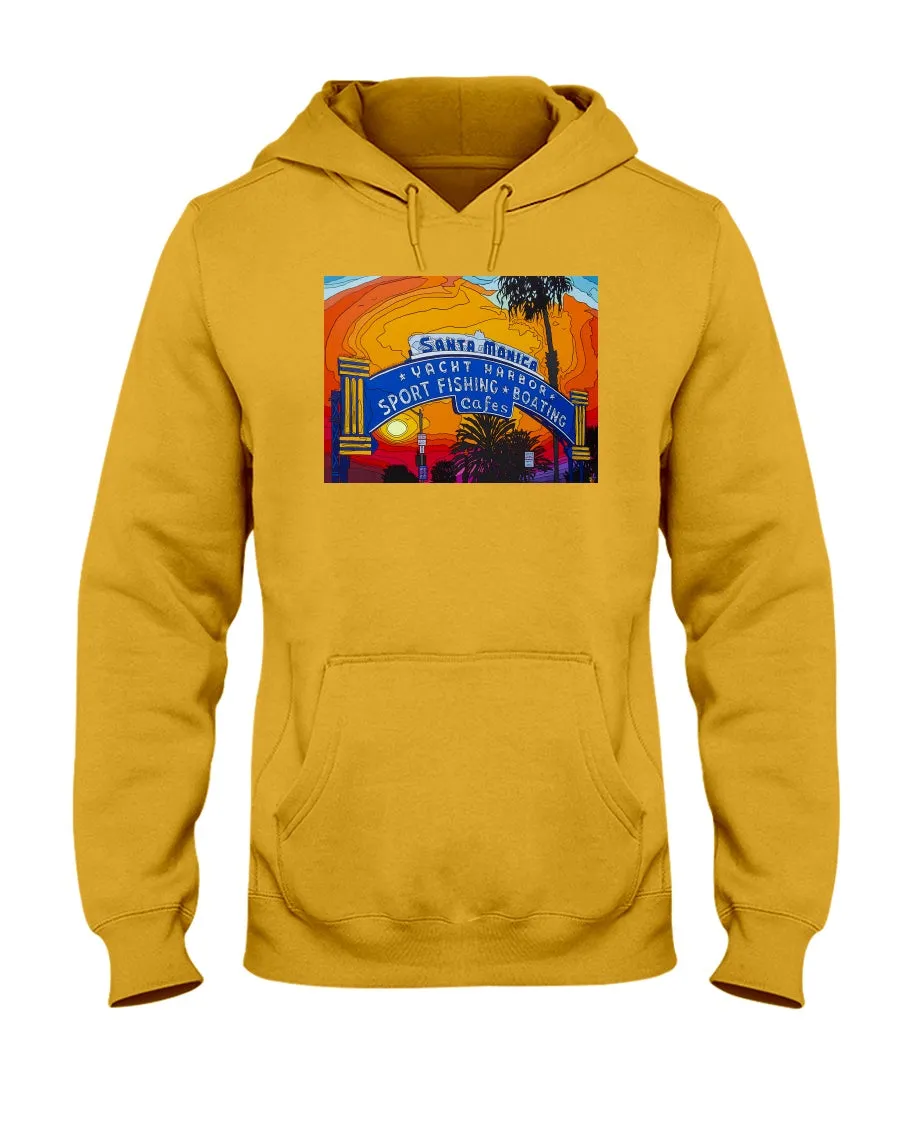 Santa Monica Pier Sign - Hoodie