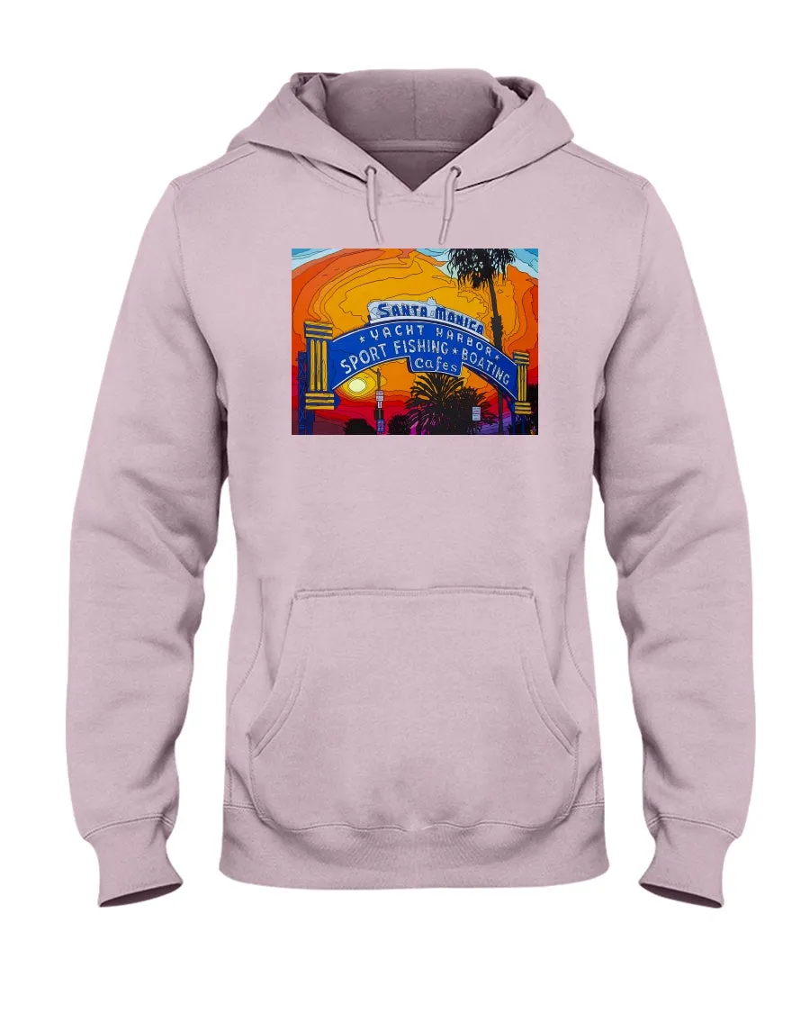 Santa Monica Pier Sign - Hoodie