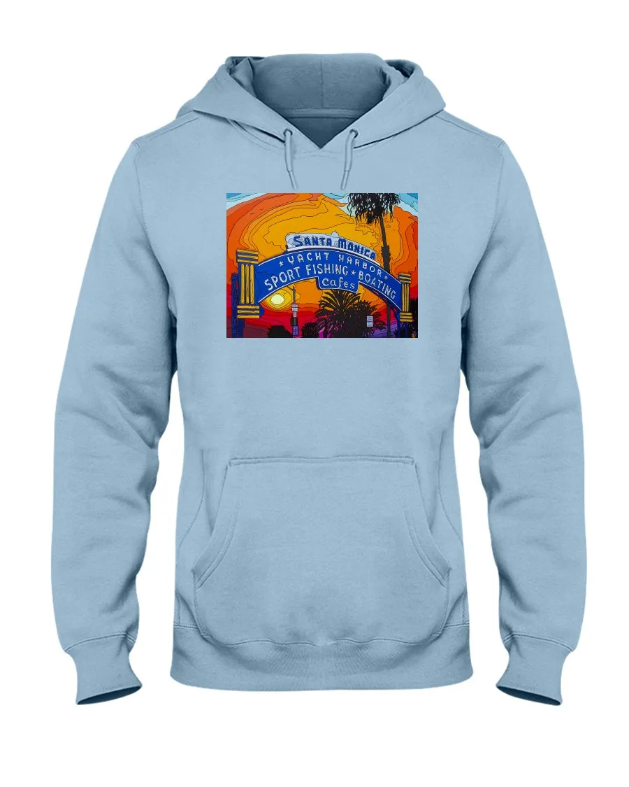 Santa Monica Pier Sign - Hoodie