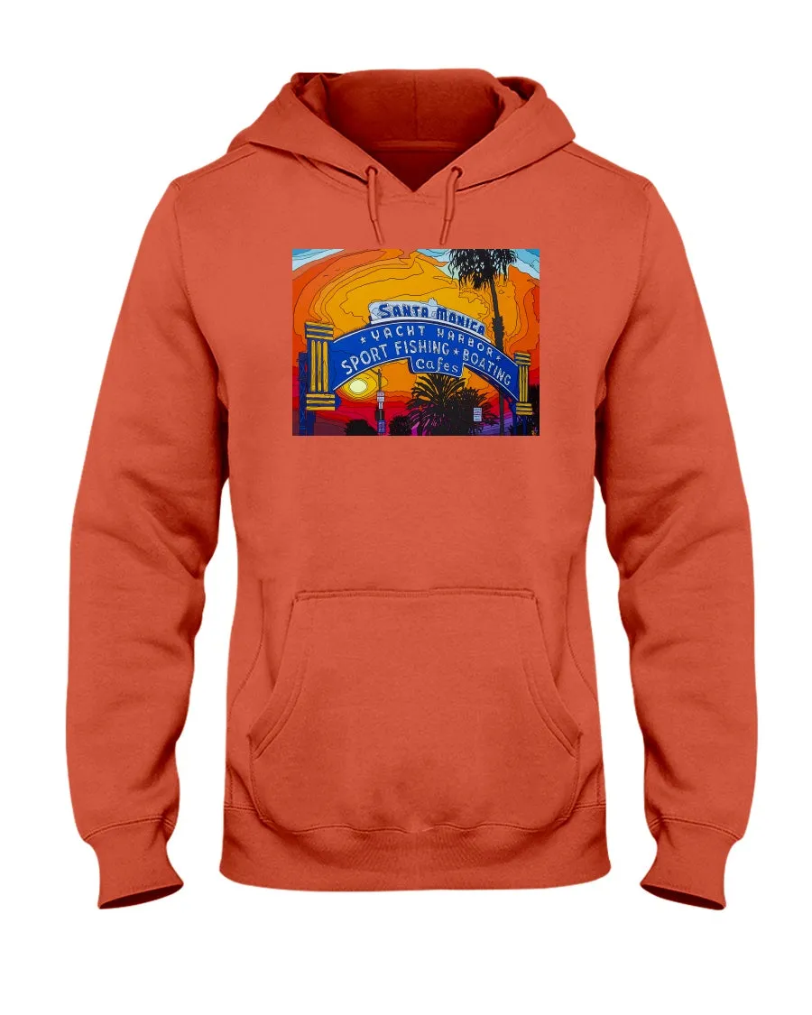 Santa Monica Pier Sign - Hoodie