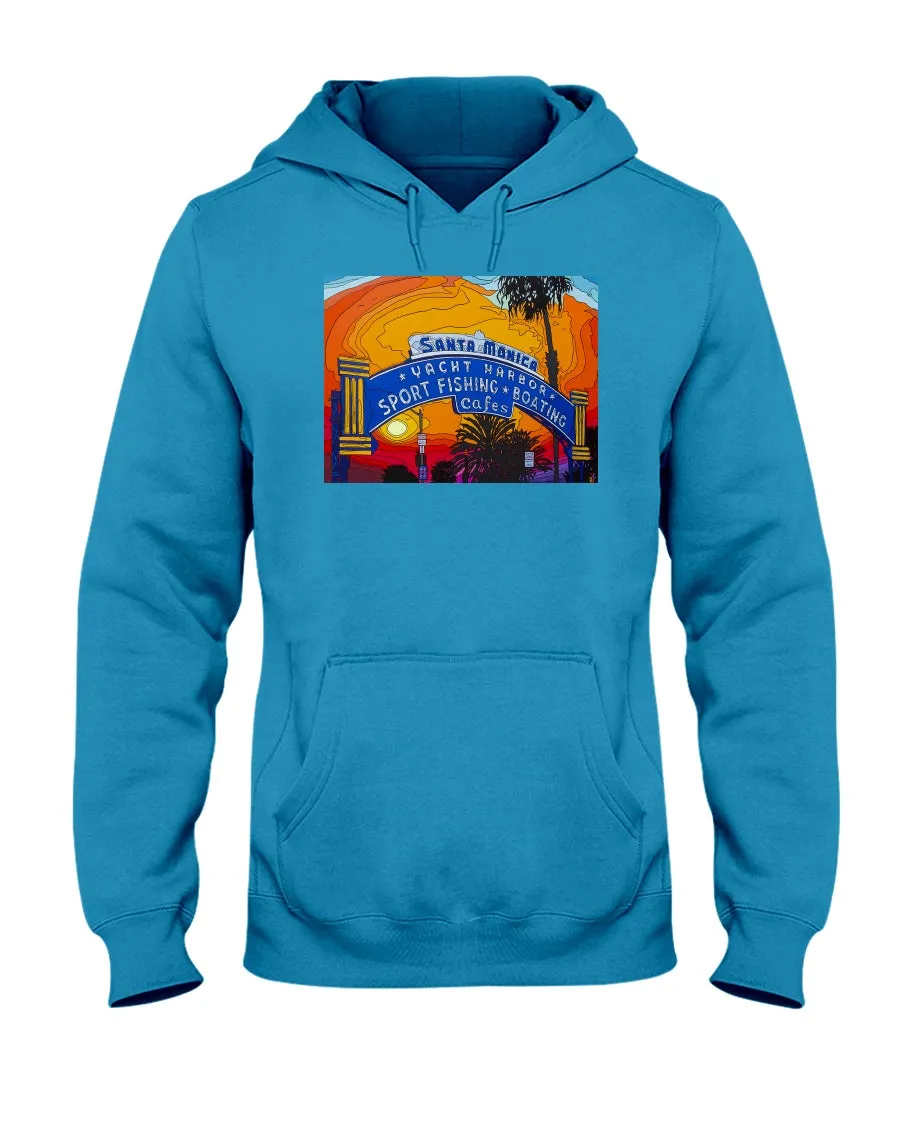 Santa Monica Pier Sign - Hoodie
