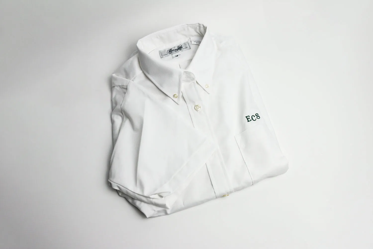 Short Sleeve White Dress Shirt