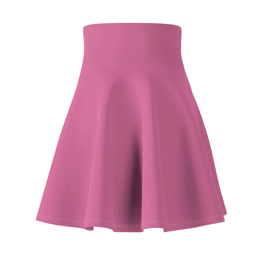 Solid Hot Pink Skater Skirt