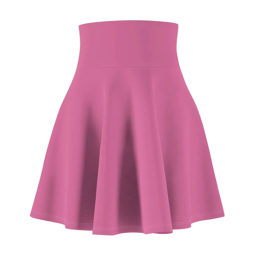 Solid Hot Pink Skater Skirt
