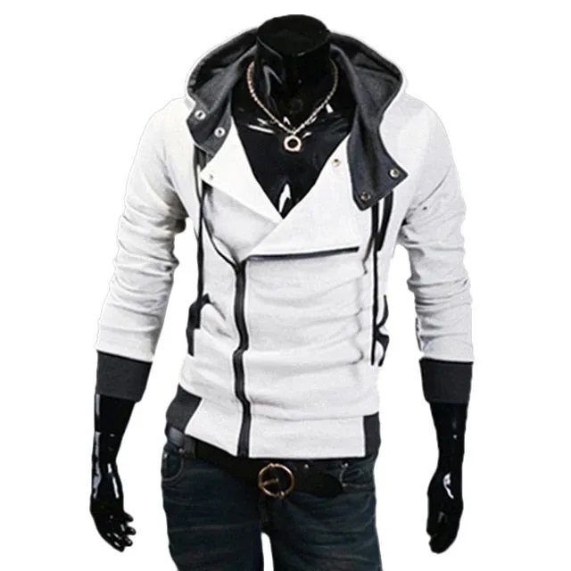 Sporty Hoodie Jacket with Zipper