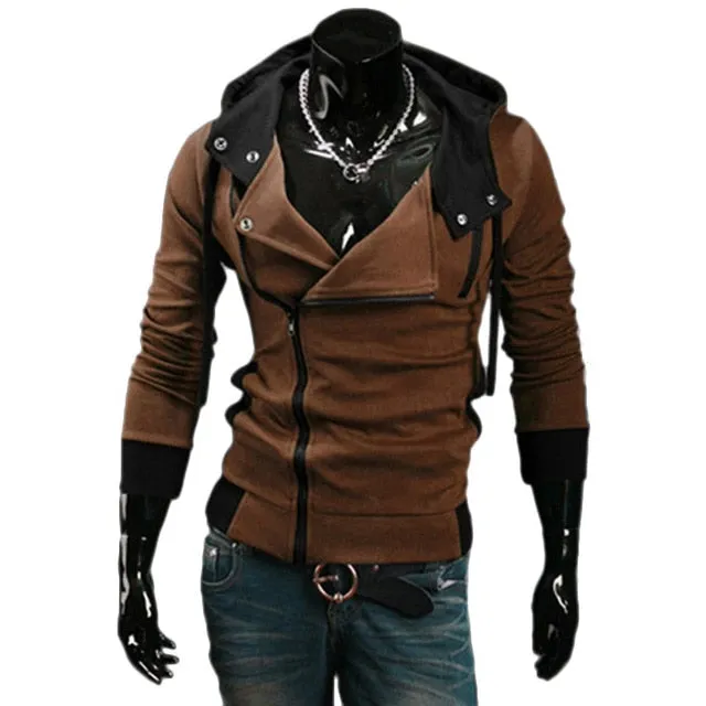 Sporty Hoodie Jacket with Zipper
