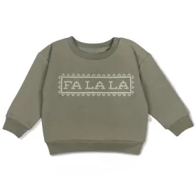 Sweatshirt aus Bio-Fleece - Fa La La