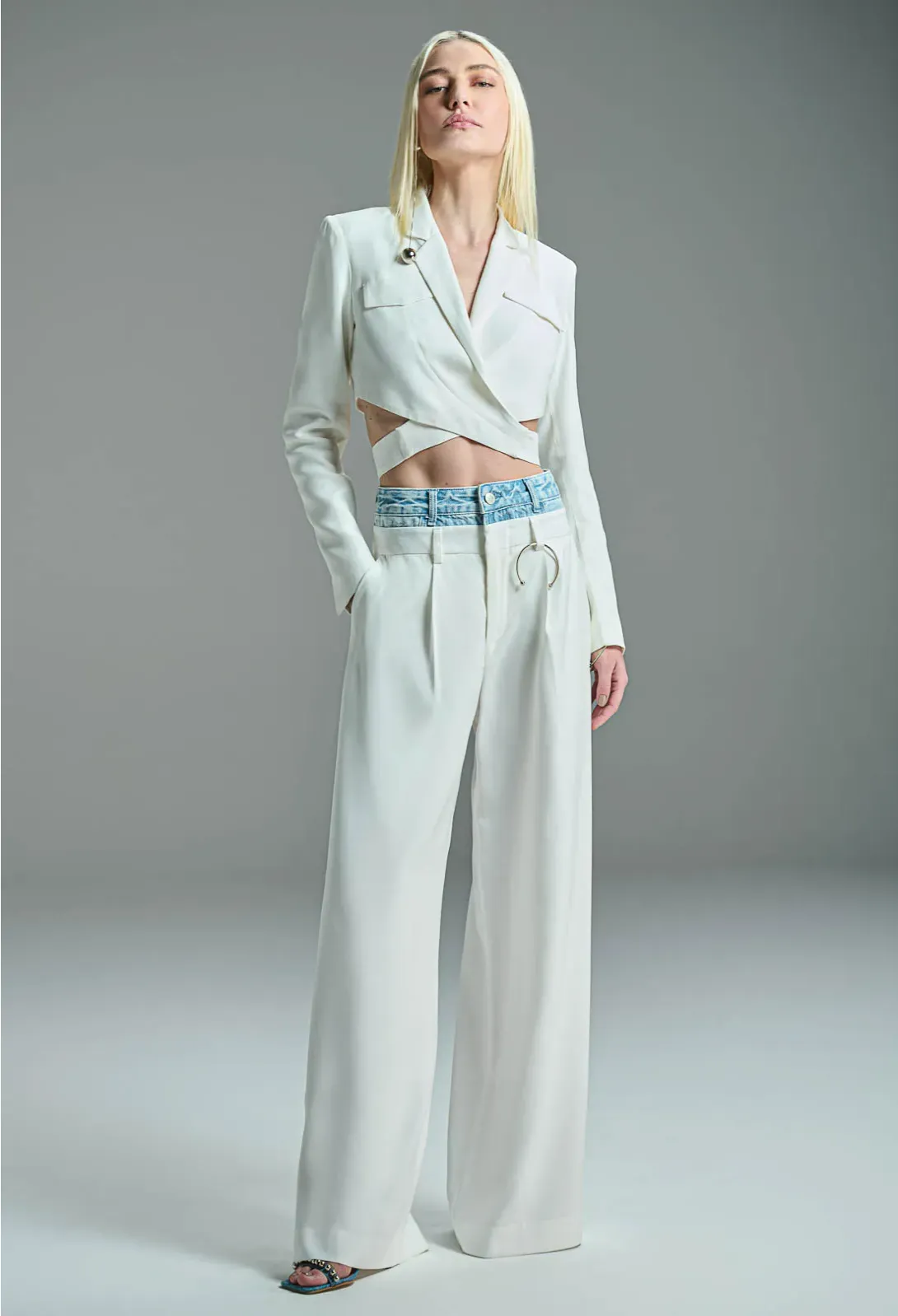 Tailored Pants Denim Waistband