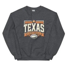 Texas Football Vintage Retro Unisex Sweatshirt