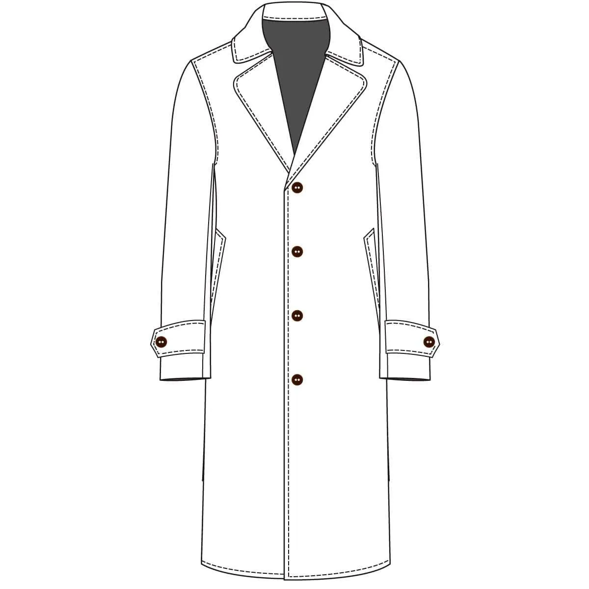 The Stately Overcoat | Golden Brown Cake