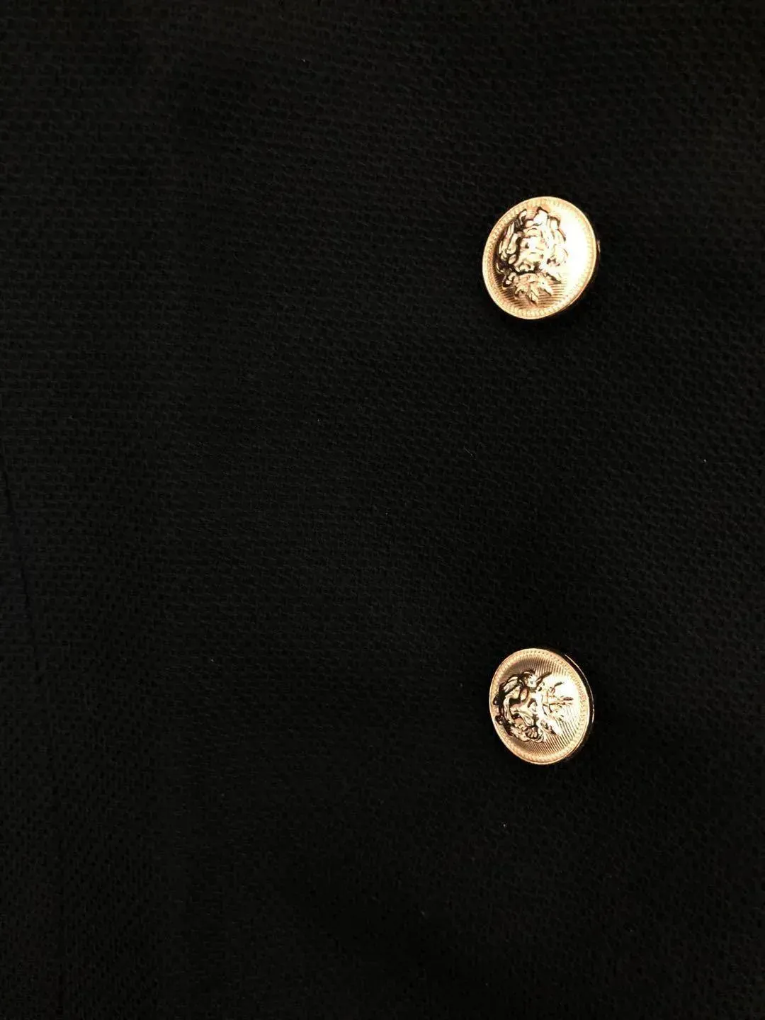 Trendy Gold Buttons Blazer Women - Casual - Plain-Solid
