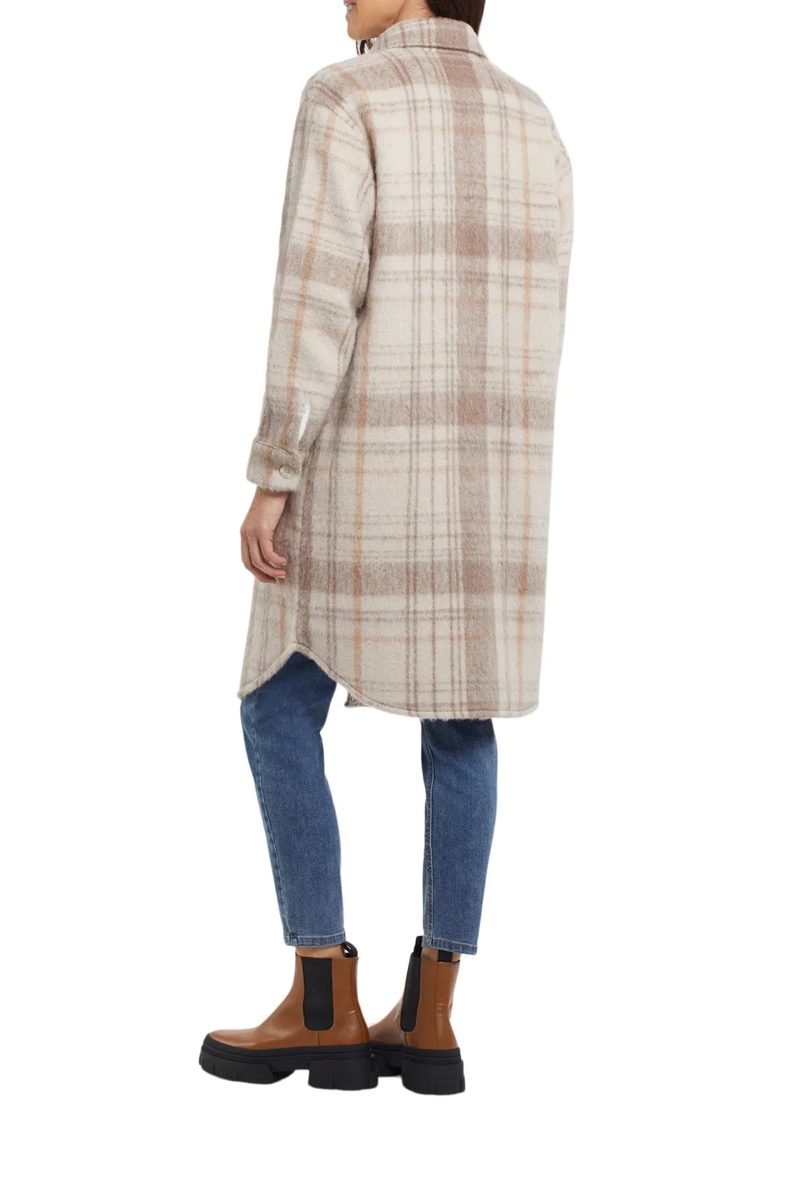 Tribal Drop Shoulder Long Jacket