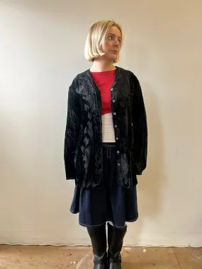 Velvet Black Overcoat