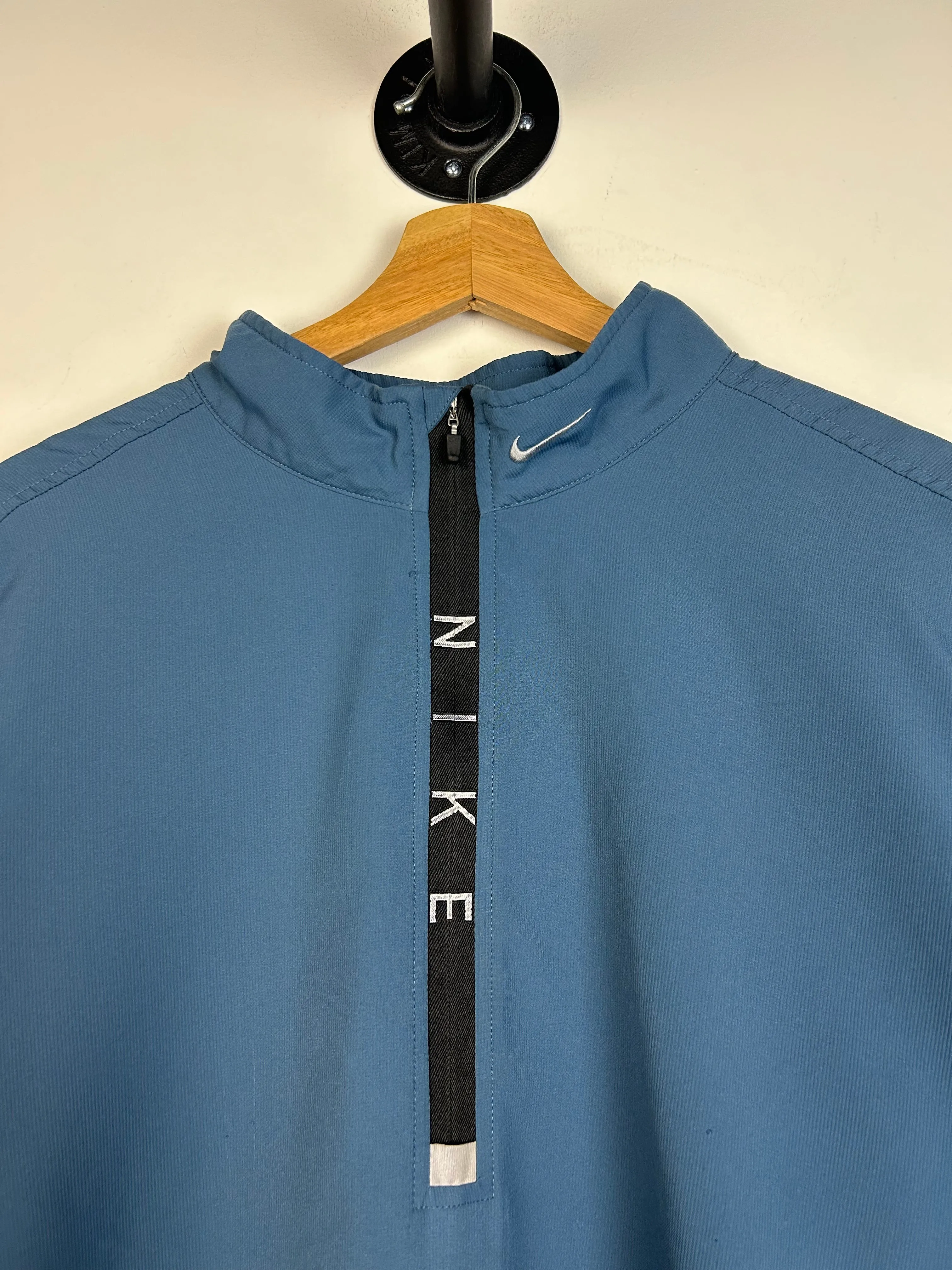 Vintage Y2K Nike Quarter Zip Blue Windbreaker